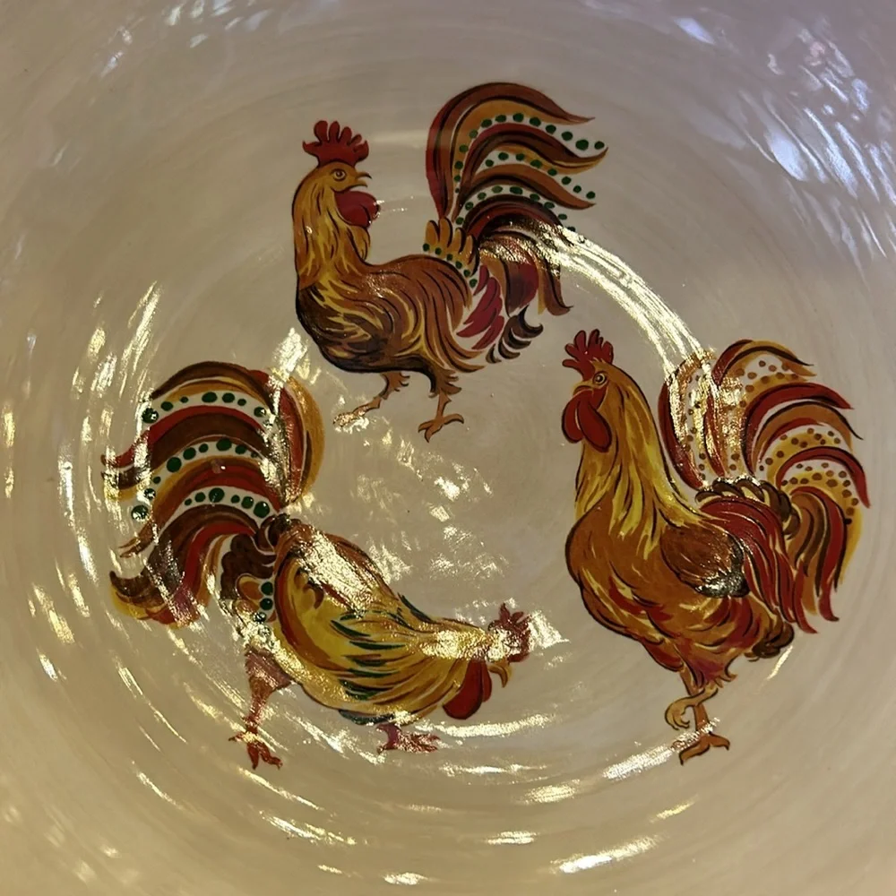 Williams Sonoma RARE Tuscan Rooster Bowl NEVER USED